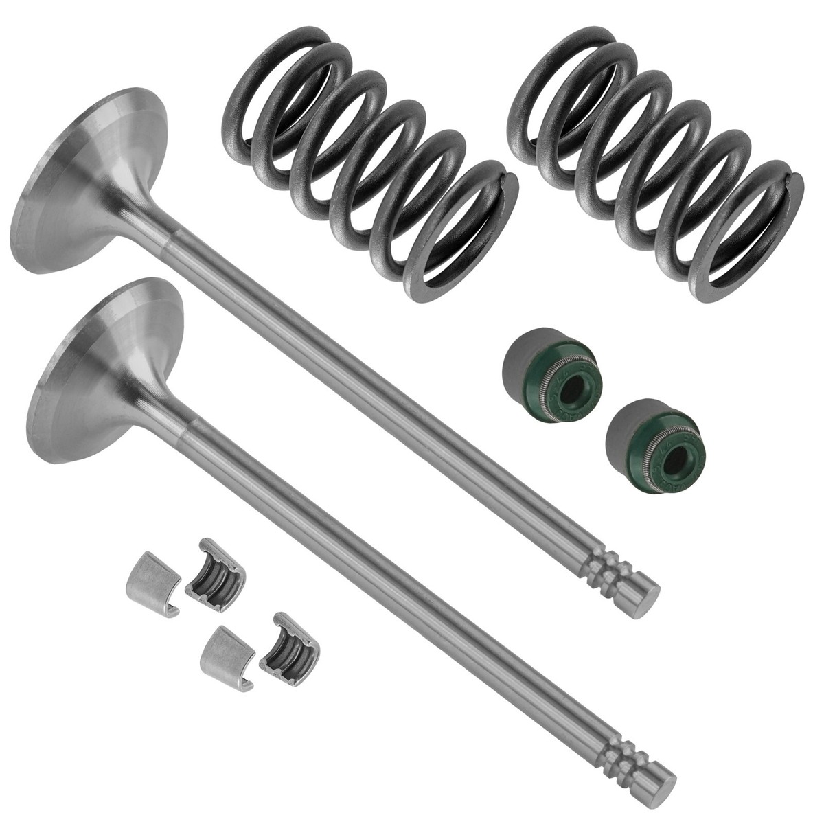 2x Exhaust Valve Kit for Can-Am CanAm Commander 800 2011 2014-2015