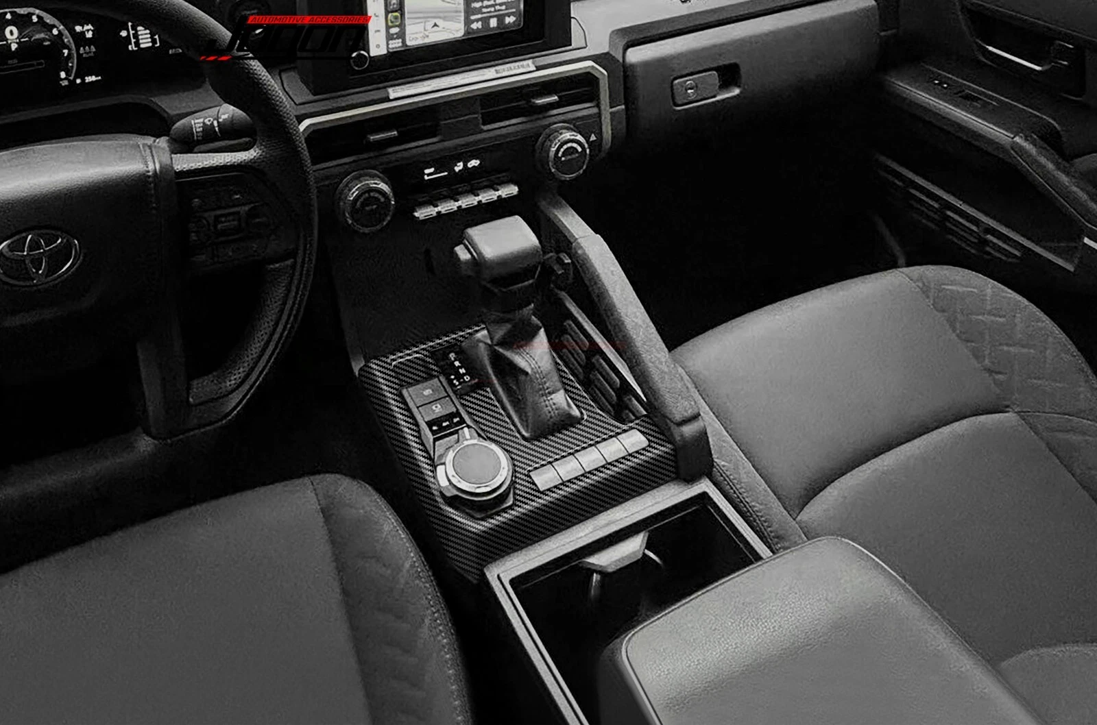 For Toyota Tacoma TRD 2024 2025 Carbon Fiber ABS Gear Shift Box Panel Trim Cover - 第 2 张/共 16 张