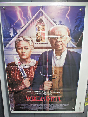 1988 Poster AMERICAN GOTHIC Yvonne De Carlo Rod Steiger 27''x40'' Video CM3416