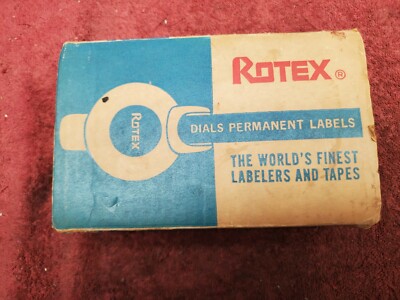 Rotex Vintage 3/8” Embossed Label Maker Model 48E with Box, No