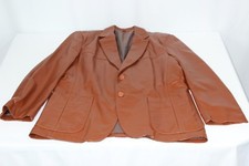 The Leather Shop Vintage Sears Brown Men's 42R 70s Blazer Jacket