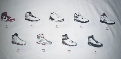 VINTAGE NIKE AIR JORDAN 18 YEARS OF LOVE SHIRT NEW 2003 XL NEW NWT