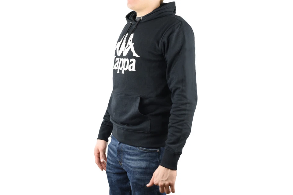 pulls molletonnés Homme, Kappa Taino Hooded, Noir - Photo 2/3
