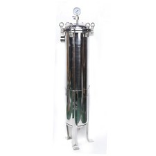2" NPT Bag Filter Housing 150 Psi 304 Stainless Steel In/Out 2 Bag