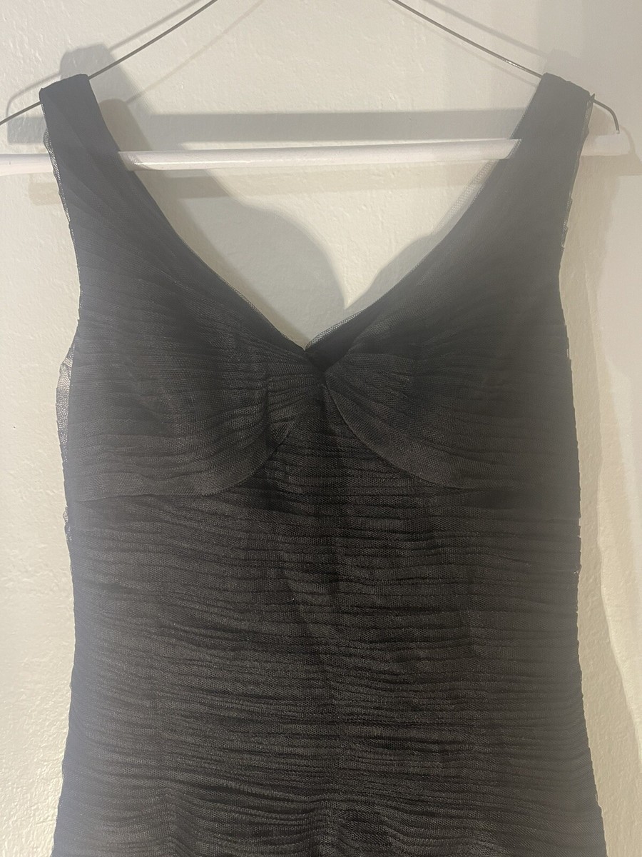 monique lhuillier black bridesmaid dress Monique Lhuillier Elle Strapless Midi Dress – Shop at the Mix main image 1