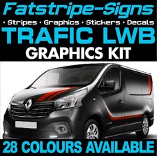to fit RENAULT TRAFIC MK3 LWB GRAPHICS STICKERS DECALS STRIPES DAY VAN CAMPER L2