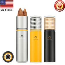 Galiner Travel 4-6 Tube Cigar Tube Humidor Case Humidifier Hygrometer Gift Box
