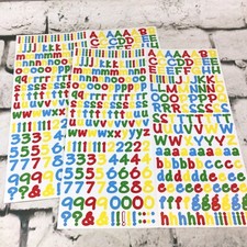 Scrapbooking Stickers Lot Of 2 Sheet Letters Alphabet Numbers Pre-K Colors