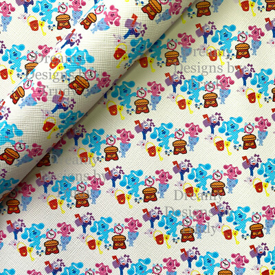 Exclusive Dreamy Designs by Trudy ''Blues Clues'' Printed Leatherette