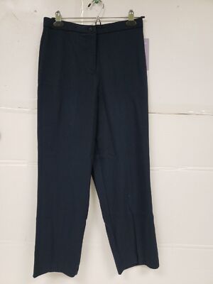 Laura Scott Womens Petite Navy Pull On Pants Stretch Tummy Control Sz 8P NWT