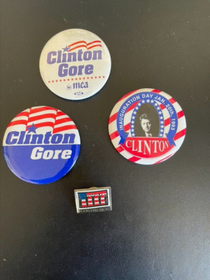3 CLINTON/GORE - 1992 Inauguration &Presidential Race - 2¼