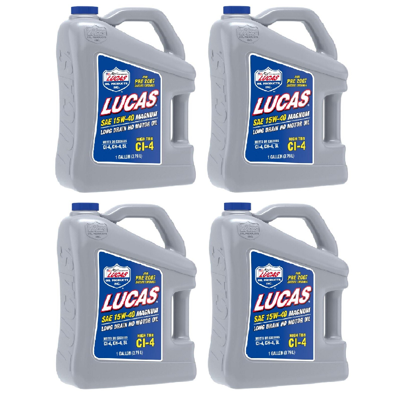 1 Gallon Magnum 15w-40 Motor Oil For Pre 07 Diesel Engines Set Of 4