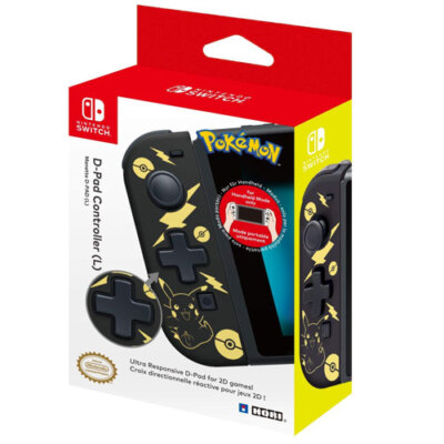 HORI Switch Controller D-Pad - Pikachu blackgo ld  - Nintendo Switch - Neu & OVP
