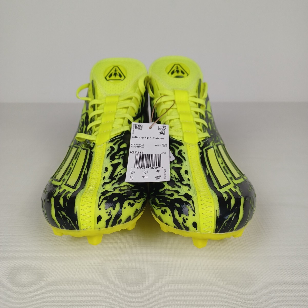 Adidas Adizero 12.0 Poison Football Cleats Mens Size 10.5 IG7218 Solar Yellow Adidas Adizero 12.0 Poison Solar Yellow | Mercari main image 4