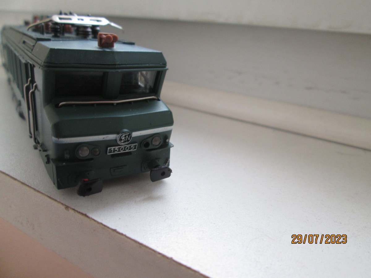 Caisse Locomotive électrique Jouef CC 15005 - Toit Gris - Bon état Complet - échelle HO