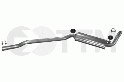 Silencieux intermédiaire Audi 90 en acier renforcé pour restauration de collection