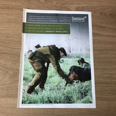 GUNS103 MAGAZINE ADVERT 12X9 SEELAND THORNHILL JACKET/TROUSERS