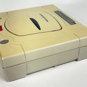 Sega Saturn HST-3200 White Console Controller Cables Tested Japan NTSC-J