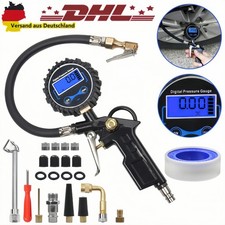 LCD-Digital Reifenfüllpistole Luftdruckprüfer Druckluft Reifenfüller Manometer