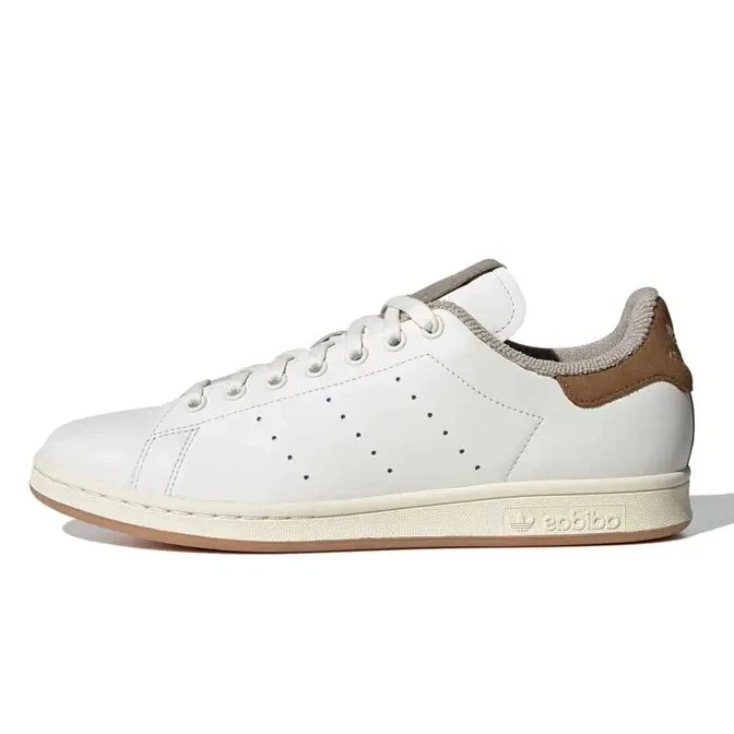 Adidas Originals Stan Smith bianco marrone scarpe da ginnastica uomo taglia uk 6 5 prezzo consigliato £ 100