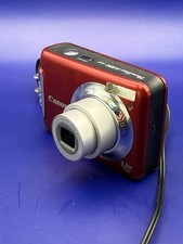 Canon PowerShot A480 10.0MP RED Digital Point And Shoot Camera - WORKING -