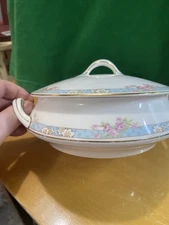 homer laughlin floral empress covered dish