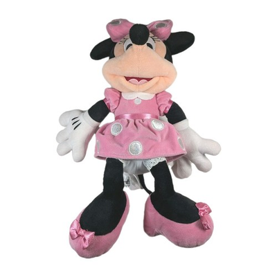 #ad Minnie Mouse Disney Plush Toy Pink Stuffed Animal Clean No Smoking Home 15quot; $11.84