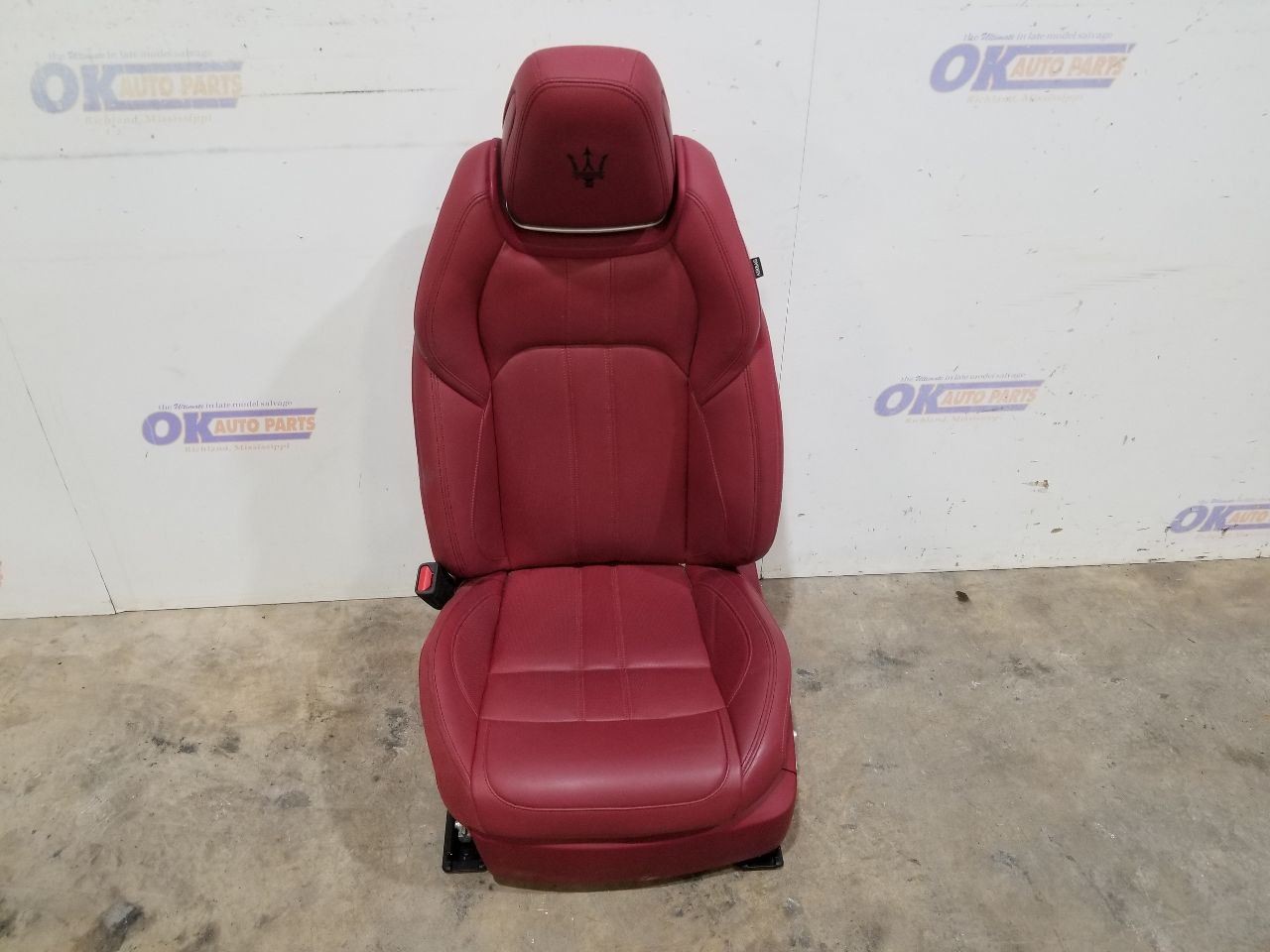22 2022 MASERATI LEVANTE SEAT FRONT LEFT DRIVER RED LEATHER 
