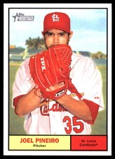 Joel Pineiro 2010 Topps Heritage #127 Cardinals MLB READ FREE SHIP AutographDen