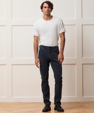 NWT 198 TODD SNYDER Navy Straight 5-Pocket Corduroy Pant, Size 34x30