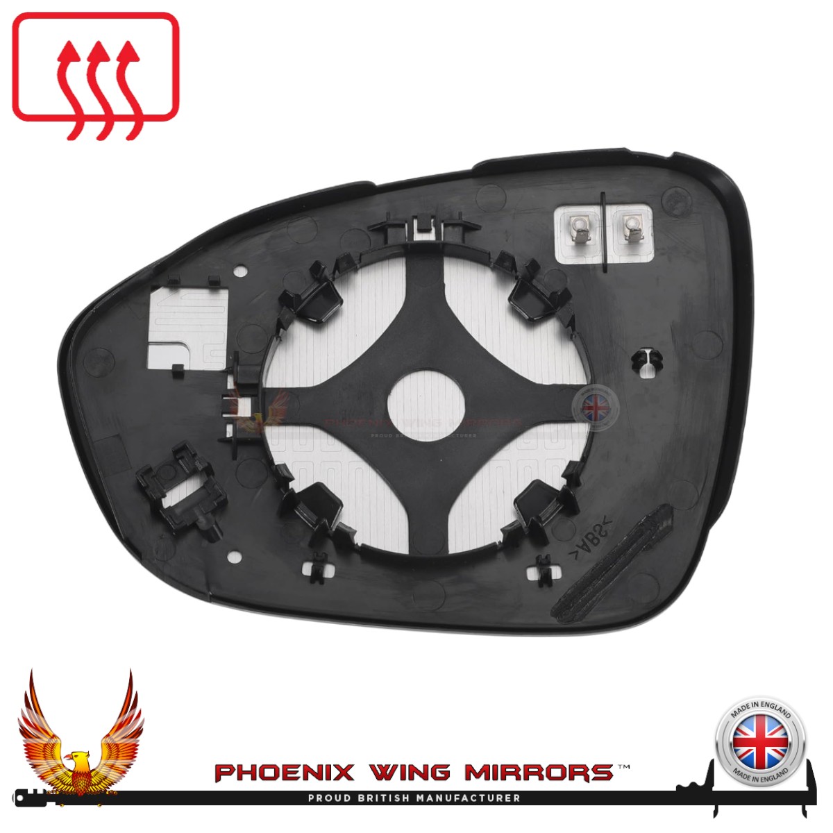 For Dacia Sandero Wing Door Mirror Glass 2020-2025 Convex Heated Right Hand Side