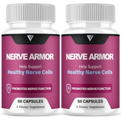 (2 Pack) Nerve Armor Brain Pills, NerveArmor Support Supplement  (120 Capsules)