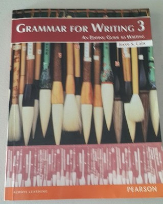 Grammar for Writing 3 - paperback Cain, Joyce