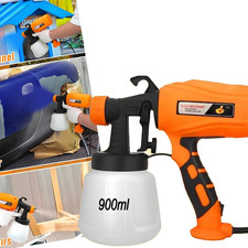 Electric Spray Gun 900ML Airless HVLP Paint Sprayer Handheld DIY High Pressure