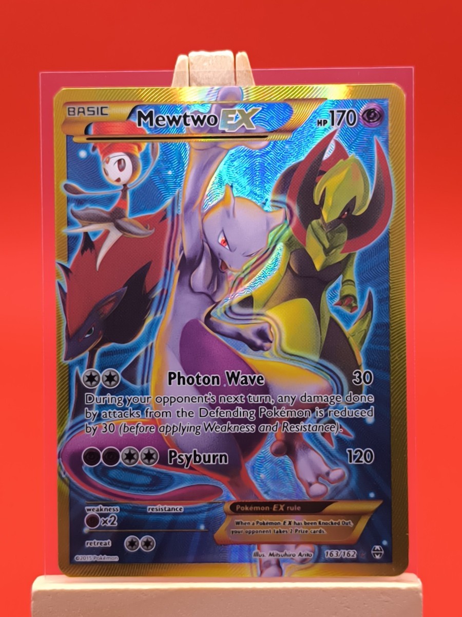 Mewtwo EX 163/162 Breakthrough Full Art Secret Rare Gold Border