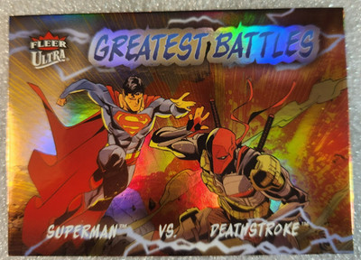 SUPERMAN vs DEATHSTROKE GB-19 2026 Fleer Ultra DC Superman GREATEST BATTLES