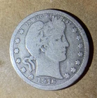 1916 D Barber Quarter NNN117