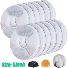 12pcs Pet Water Fountain Replacement Filters for Catit Cat Dog Drinking Flower
