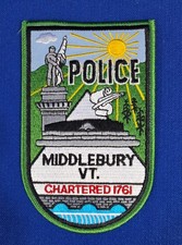 Middlebury VT Police patch NEW