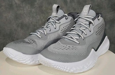Under Armour Flow Breakthru 2 3024594-103 Women's Gray Basketball Shoes Size 11