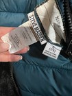 Steve Madden Kids Puffer Coat W/ Faux Fur Hood Small 7/8 Teal Black Reversible — photo 3