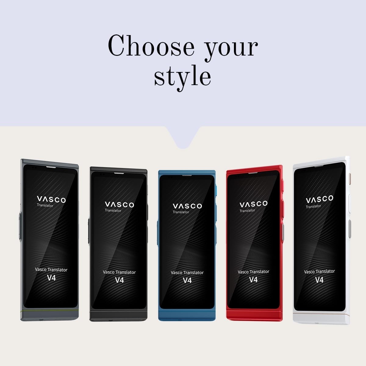 Vasco Translator V4 Stone Grey Voice Translator 108 Languages Free