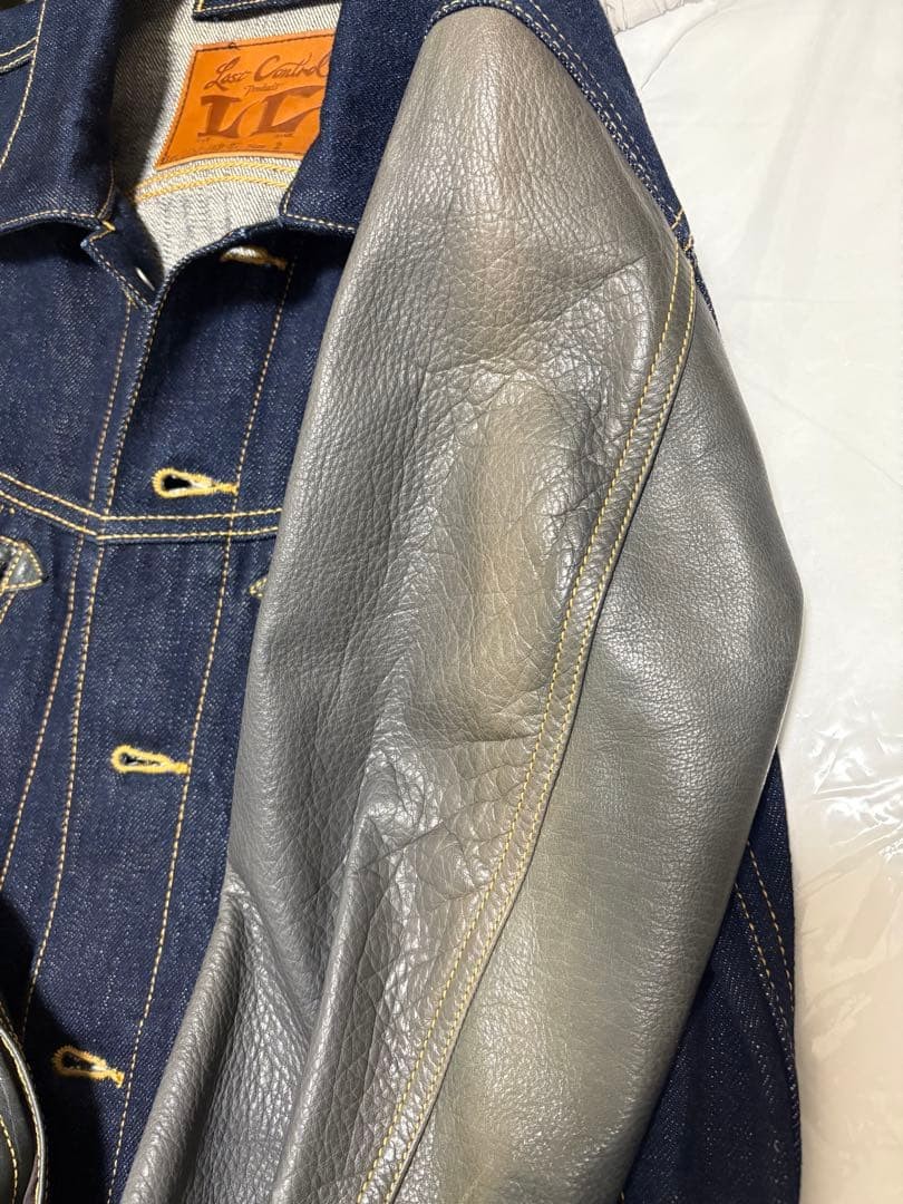Lost Control Denim Jacket Leather - image 6