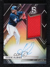 2018 Panini Chronicles Spectra Rookie Jersey Auto Ozzie Albies #RJA-OZ Auto ez6