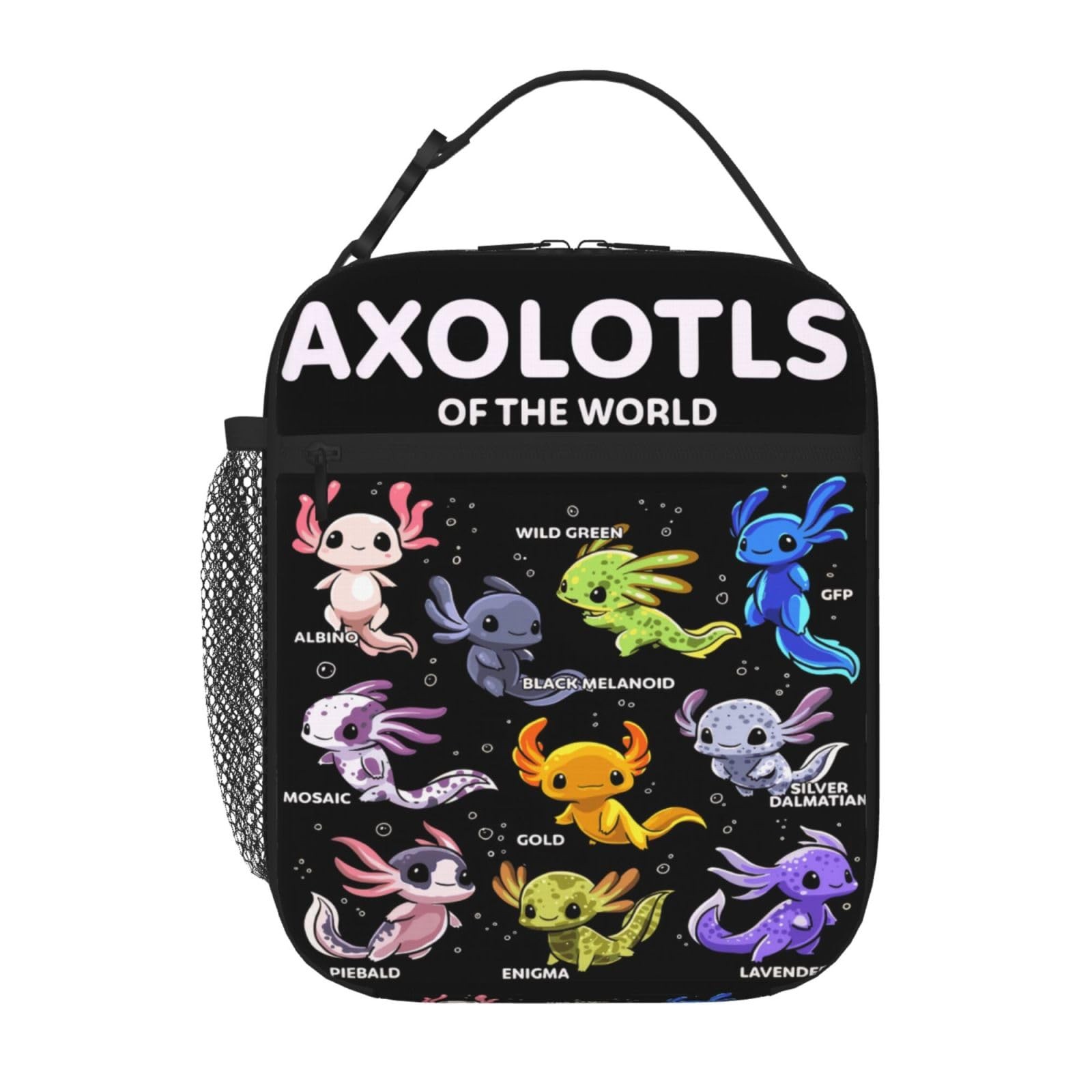 Axolotl Lunch Box Insulated lunch Bag colorful lunchboxs for