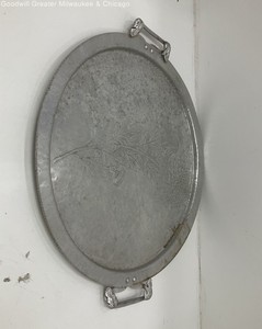 Hand Wrought SilverLook Aluminum Platter