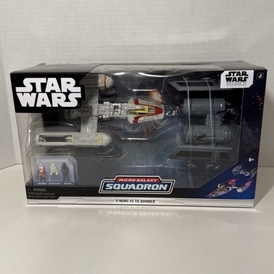 Star Wars Micro Galaxy Squadron Y-Wing vs Tie Bomber New Hope