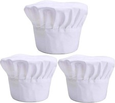 Chef Hat, Adult Premium Adjustable Elastic Baker Kitchen Cooking Chef Cap