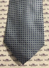 NAUTICA Blue Geometric Design Adjustable Silk Neck Tie 4  New Without Tags 