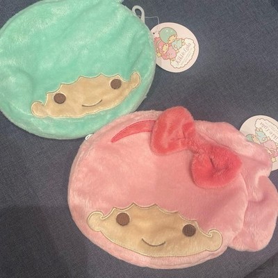 Sanrio Little Twin Stars Gesichtstasche Set 2 Plüschbeutel Kosmetik Make-up